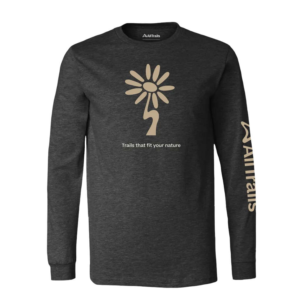 Wildflower Long Sleeve Tee - Charcoal